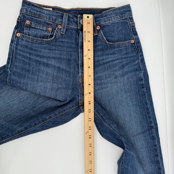 Levis 501 Jeans Women 25x30 Premium Stretch Skinny Button Fly Mid Rise Denim - Picture 12 of 15